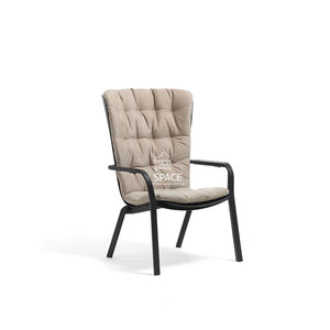 Folio Arm Chair with Cushion - Anthracite/Lino - Outdoor Chair - Nardi