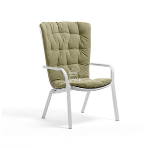 Folio Arm Chair with Cushion - White/Felce-﻿ PRE-ORDER FOR JANUARY DELIVERY - Outdoor Chair - Nardi