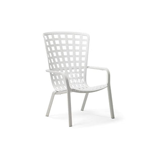 Folio Arm Chair with Cushion - White/Rosa - Outdoor Chair - Nardi