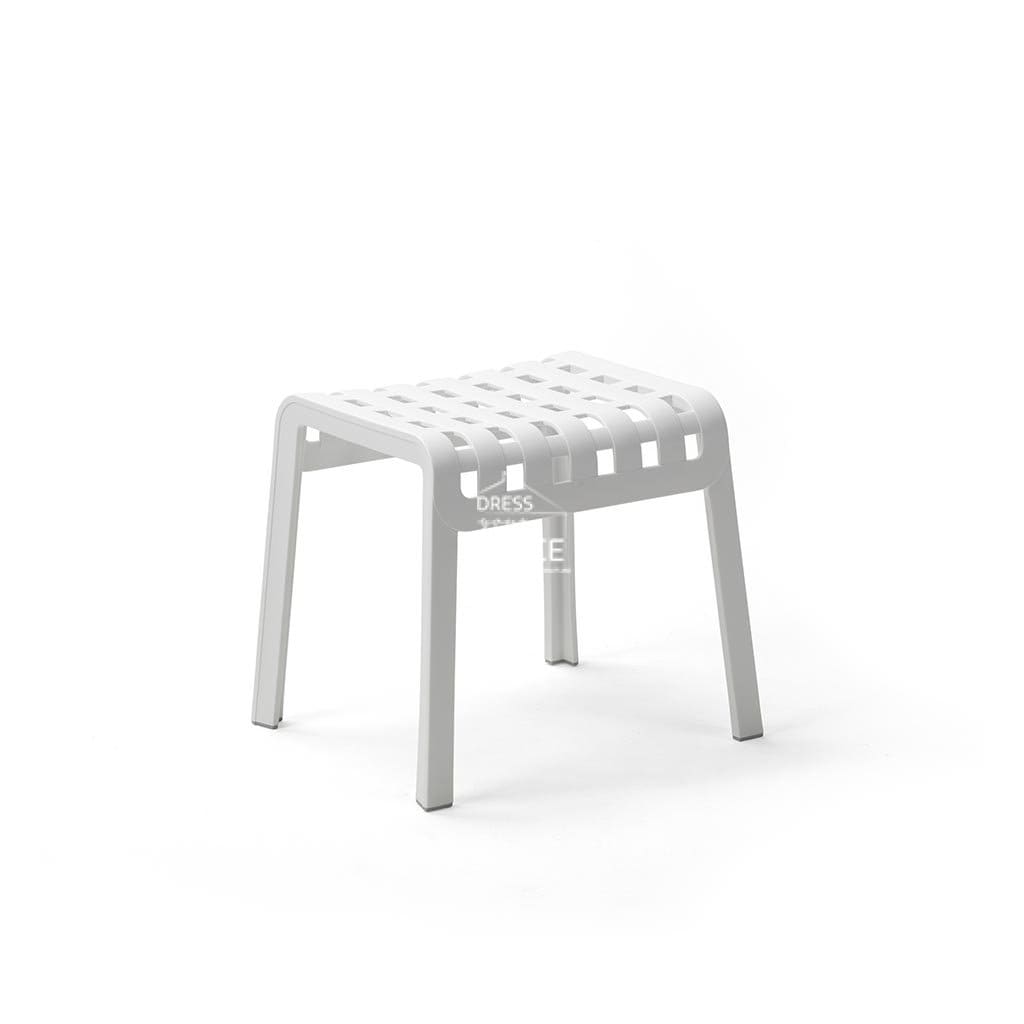 Nardi (Poggio) Footrest Stool - White - Outdoor Ottoman - Dress Your Space