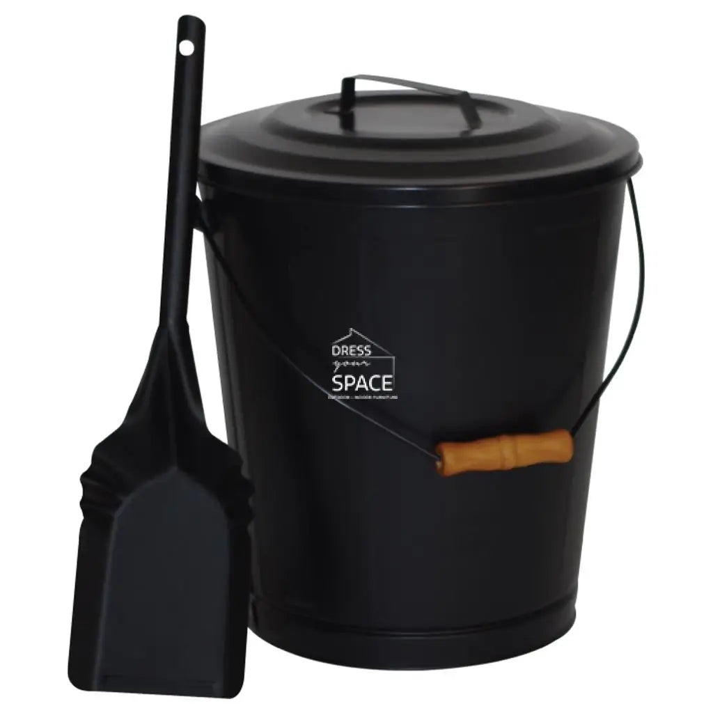 Frank James Bucket & Shovel - Fireplace Ash Bucket - DYS Fireplace Accessories