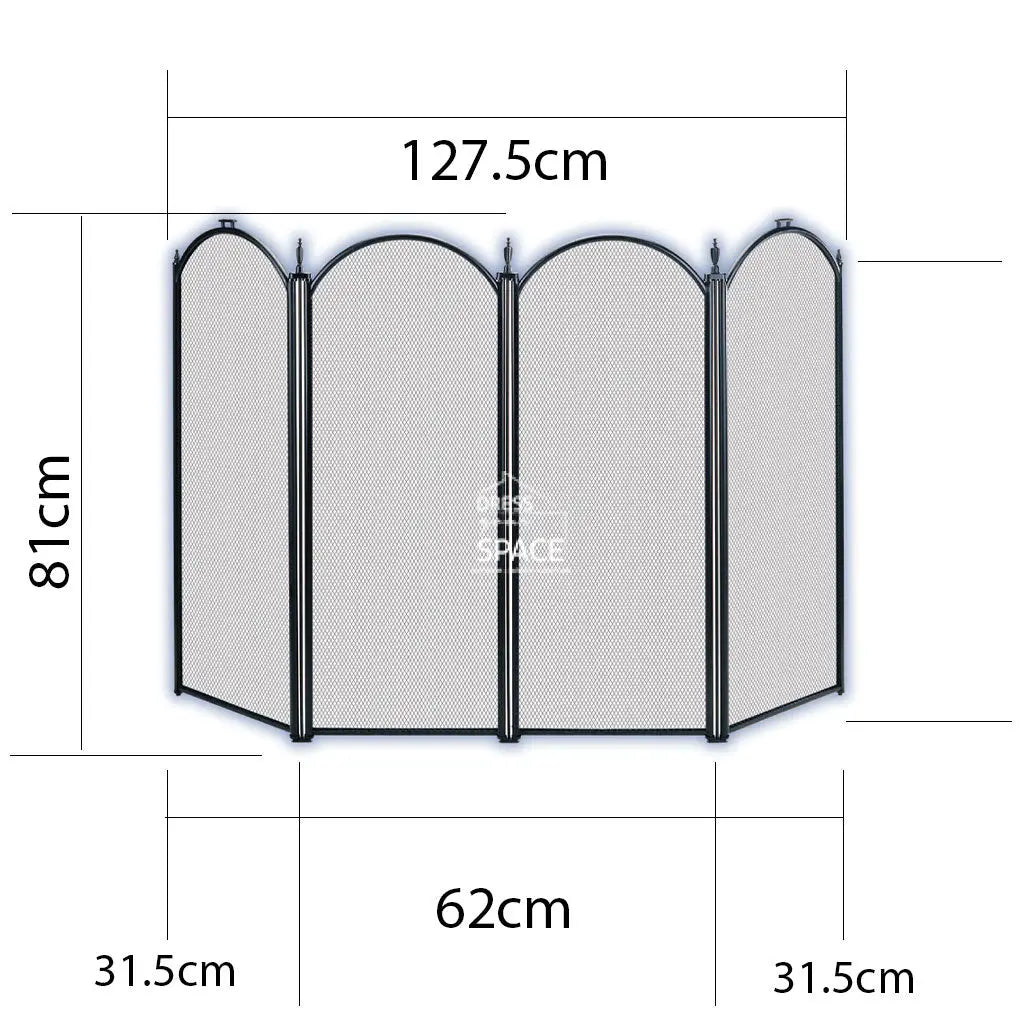 Frank Stilwell 4 Panel Firescreen - Fireplace Guard - DYS Fireplace Accessories