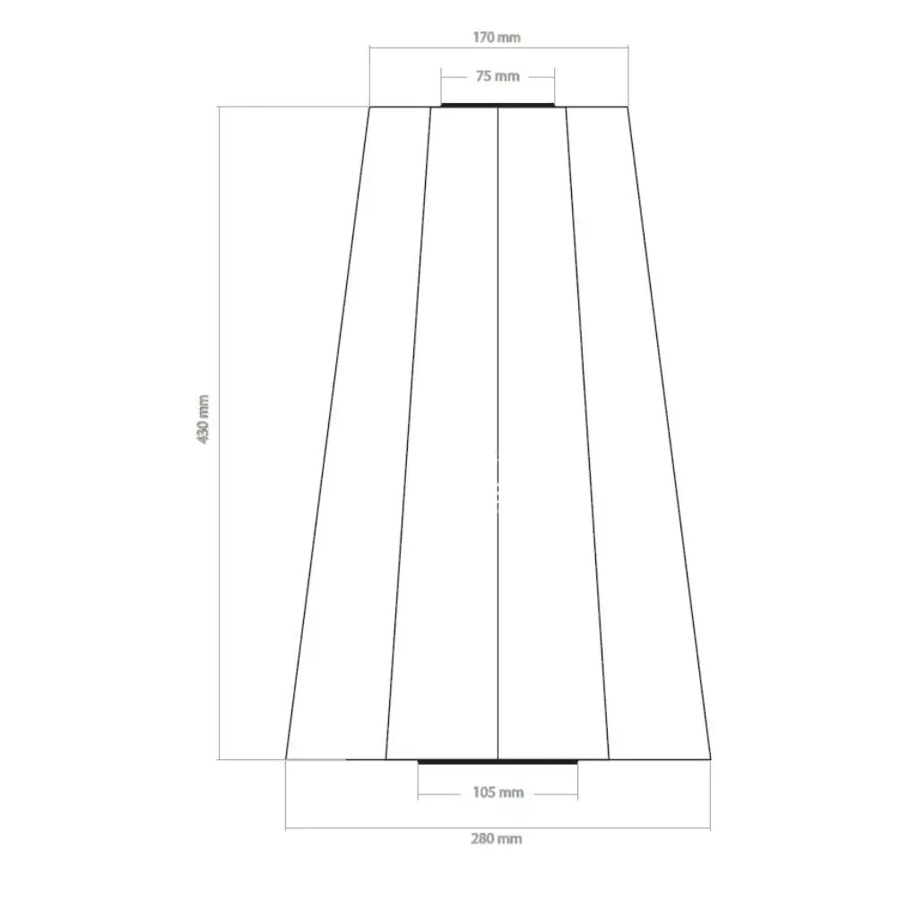 Funale Lampshade 28 - Mocha Mousse - Solar Lantern - Outdoor Lighting - Lumiz