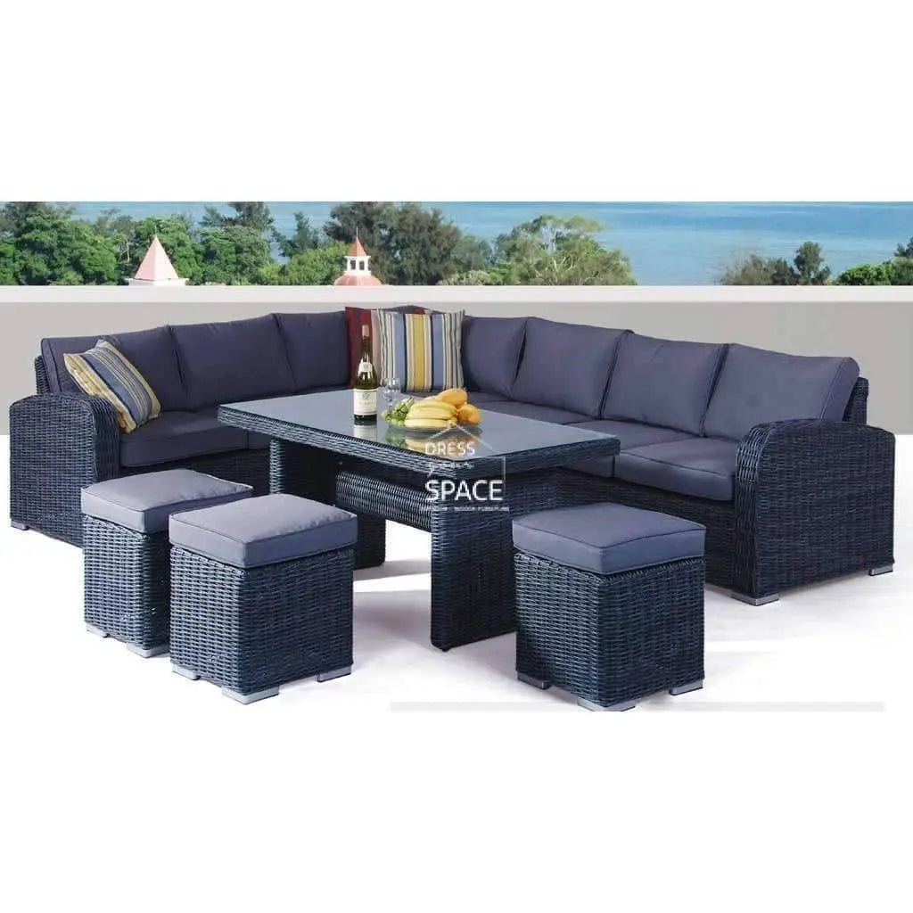 Geneva 6 Piece Lounge - Castle Grey - Outdoor Lounge - DYS Outdoor