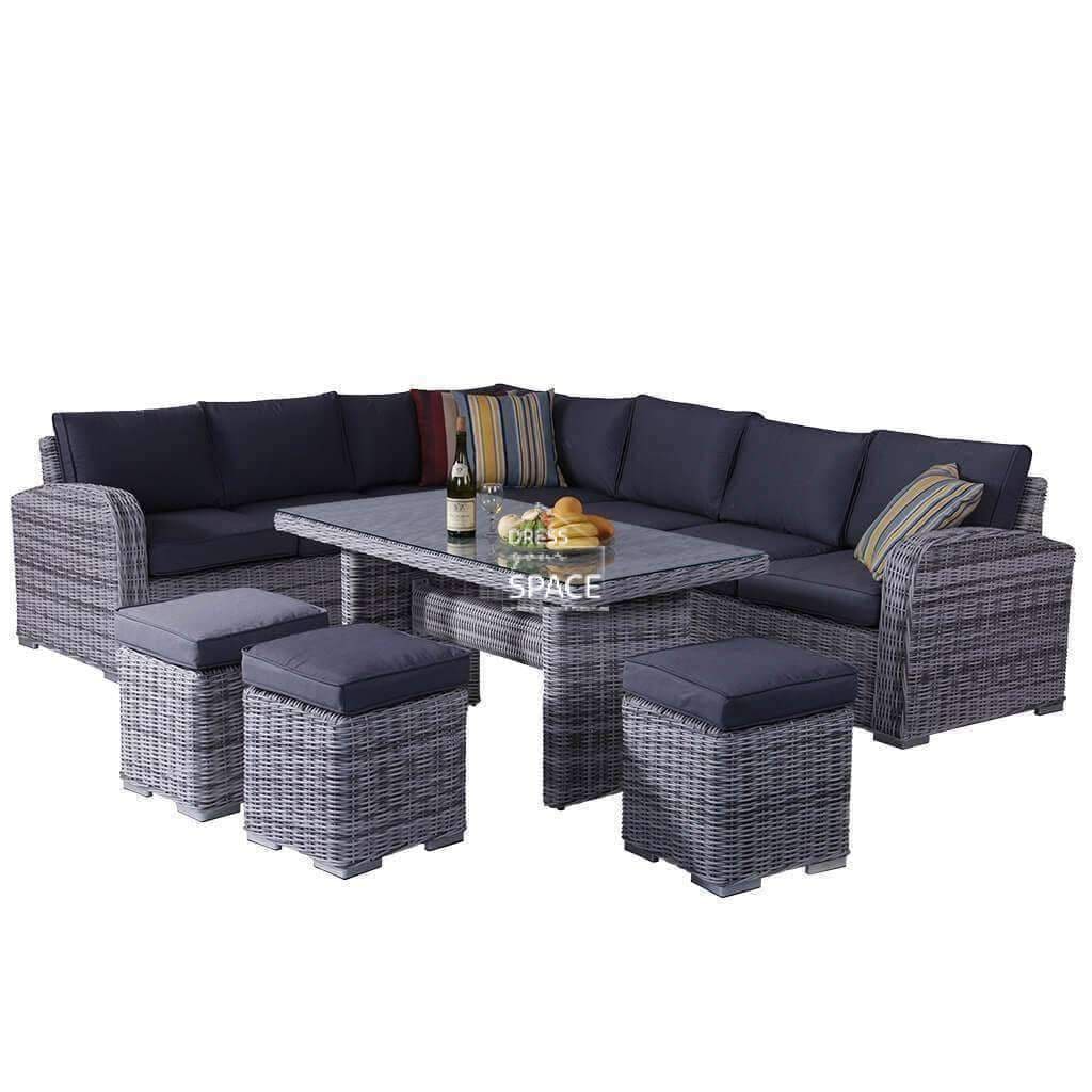 Geneva 6 Piece Lounge - Zen White - Outdoor Lounge - DYS Outdoor