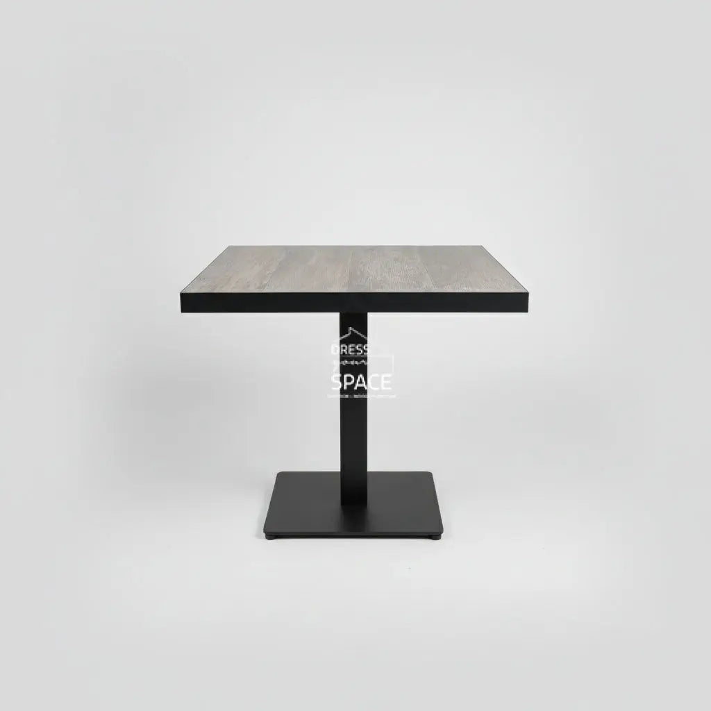 Genoa 80cm Sq Ceramic Top Bistro Table - Gunmetal(Lillie fix descriptio) - Outdoor Bistro Table - DYS Outdoor