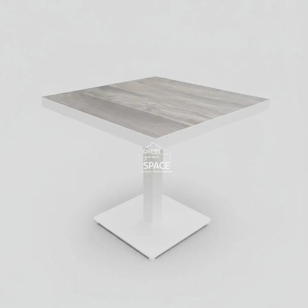 Genoa 80cm Sq Ceramic Top Bistro Table - White(Lillie fix descriptio) (Copy) - Outdoor Bistro Table - DYS Outdoor