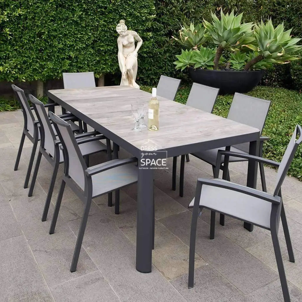 Genoa Sling Chair - Charcoal - Outdoor Chair - DYS Outdoor