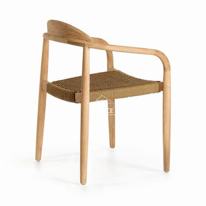 Glynis Chair - Beige Rope - Indoor Dining Chair - La Forma