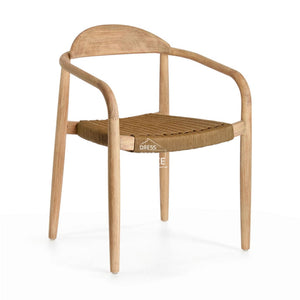 Glynis Chair - Beige Rope - Indoor Dining Chair - La Forma