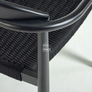 Glynis Chair - Black Rope - Indoor Dining Chair - La Forma