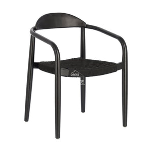 Glynis Chair - Black Rope - Indoor Dining Chair - La Forma