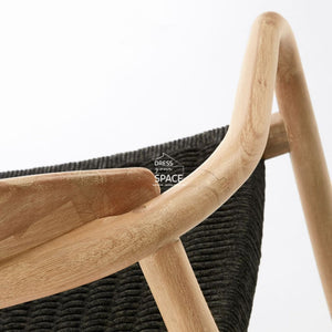 Glynis Chair - Dark Grey Rope - Indoor Dining Chair - La Forma