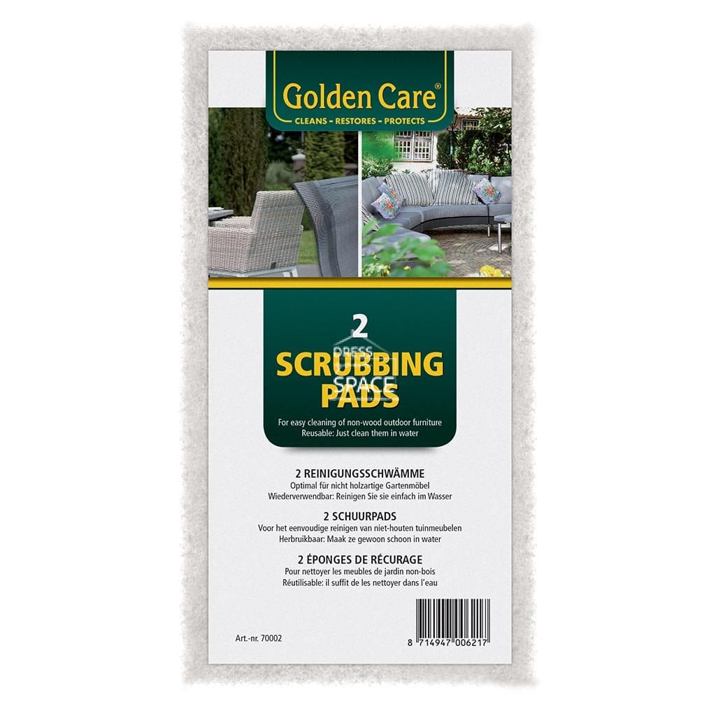 Golden Care -White Non-Wood Scrubbing Pads (Set of 2) - Furniture Care & Accessories - Golden Care