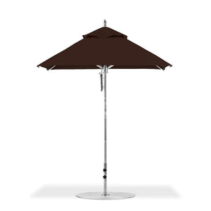 Greenwich Umbrella Custom Chocolate | Square - Outdoor Instant Shade