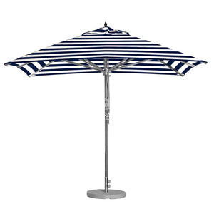 Greenwich Umbrella Custom Navy Stripe | Square - Outdoor Instant Shade