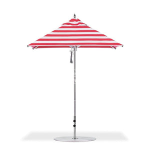 Greenwich Umbrella Custom Red Stripe | Square - Outdoor Instant Shade