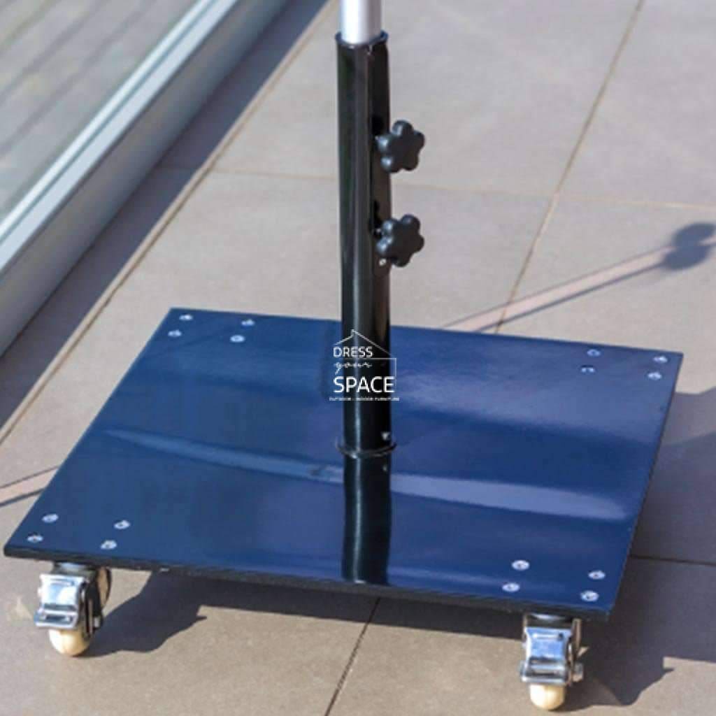 Heavy Plate with Wheels Centre Post Base - Umbrella Base - Instant Shade