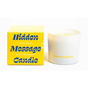 Hidden Message Candle - Apricot & Peach Tea - Candle - Serenity Candles