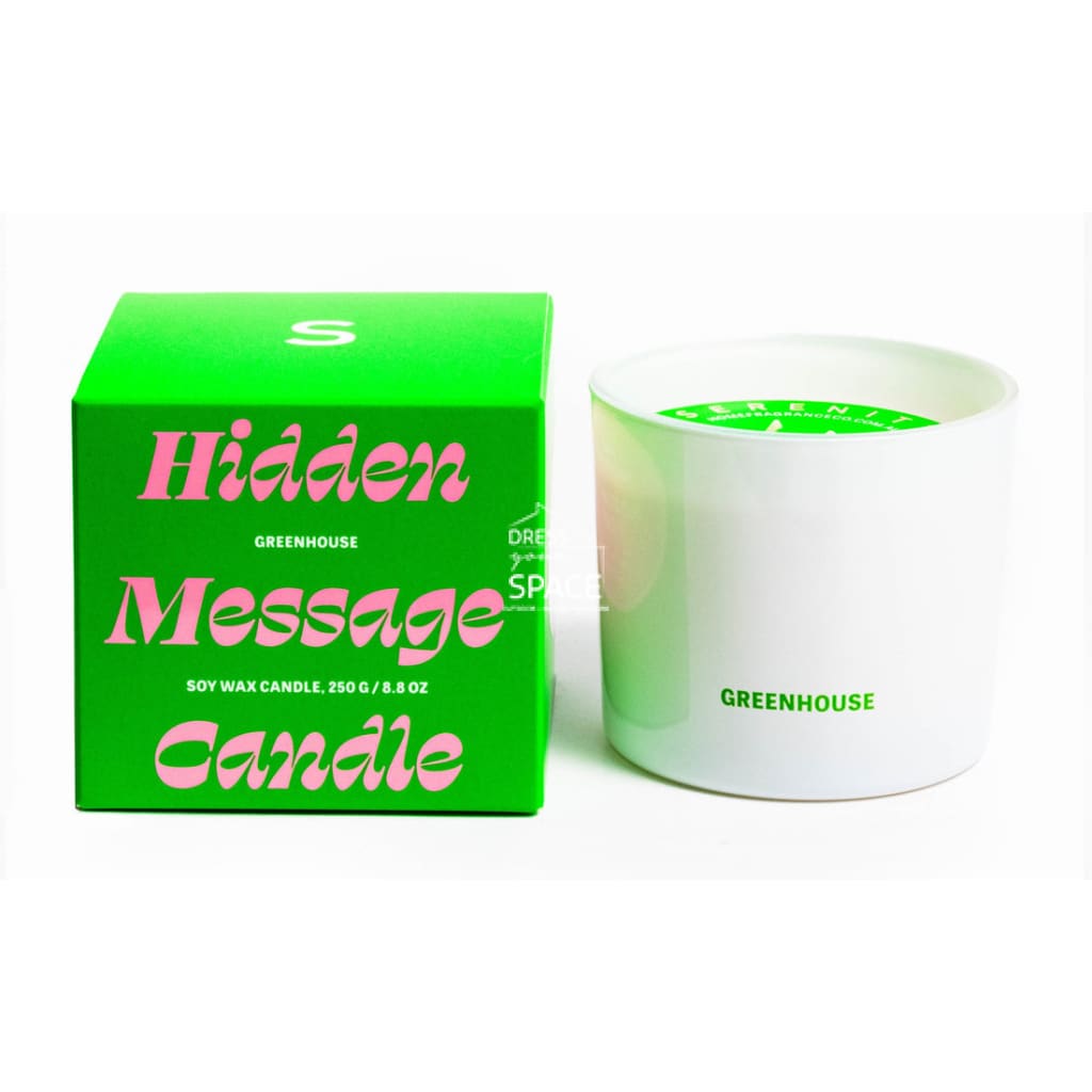 Hidden Message Candle - Greenhouse - Candle - Serenity Candles