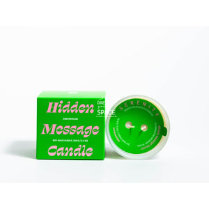Hidden Message Candle - Greenhouse - Candle - Serenity Candles