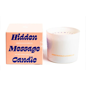 Hidden Message Candle - Honeysuckle & Camellia - Candle - Serenity Candles