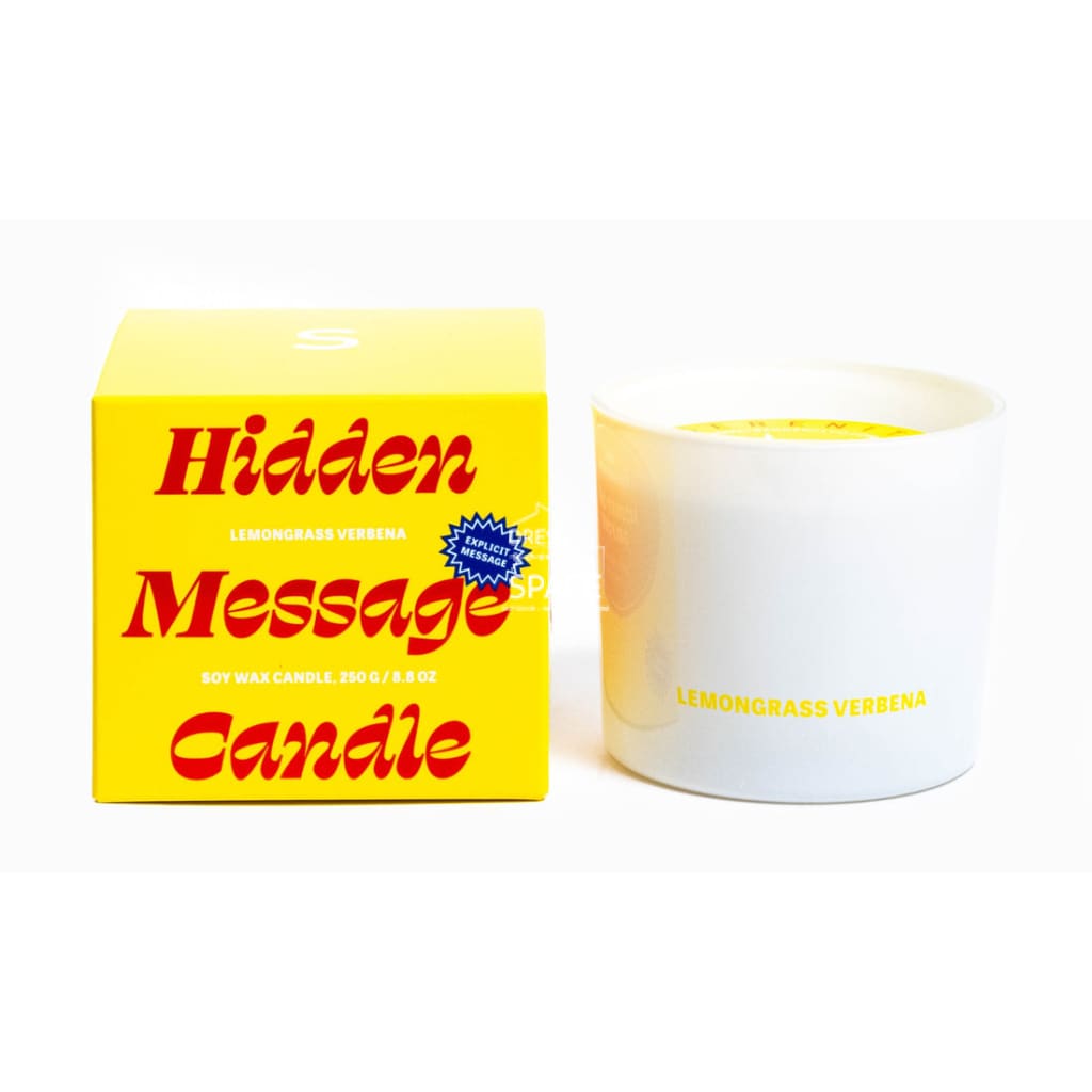 Hidden Message Candle - Lemongrass Verbena - Candle - Serenity Candles