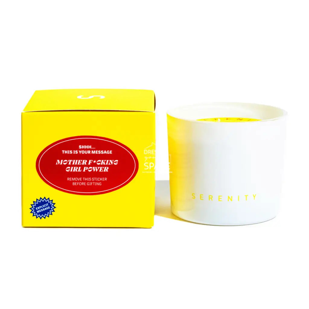 Hidden Message Candle - Lemongrass Verbena - Candle - Serenity Candles
