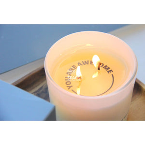 Hidden Message Candle - Matcha & Coconut Milk - Candle - Serenity Candles