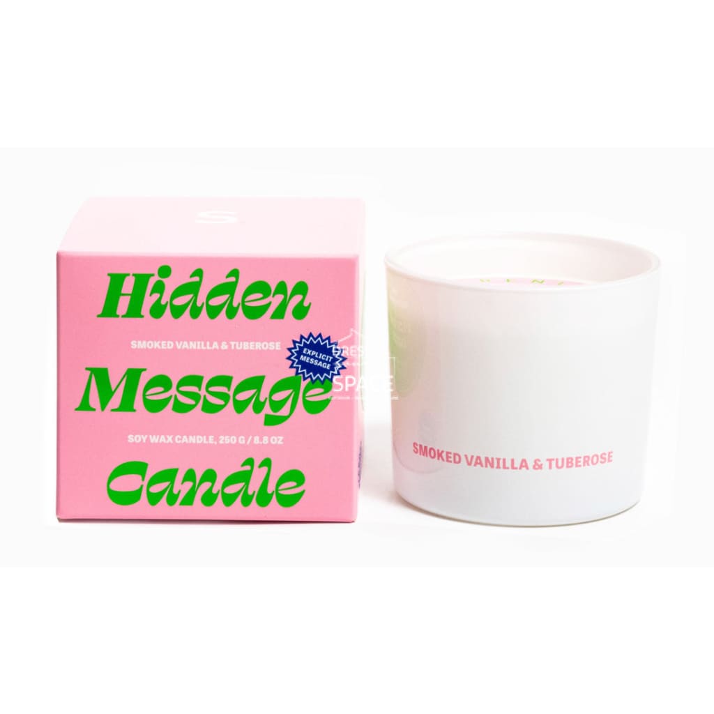 Hidden Message Candle - Smoked Vanilla & Tuberose - Candle - Serenity Candles