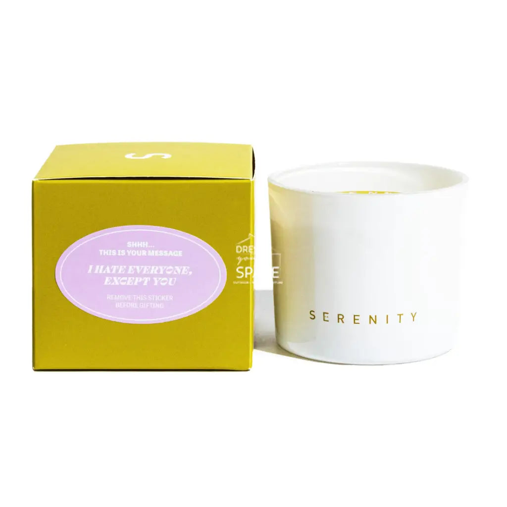Hidden Message Candle - Waterlily & Moss - Candle - Serenity Candles