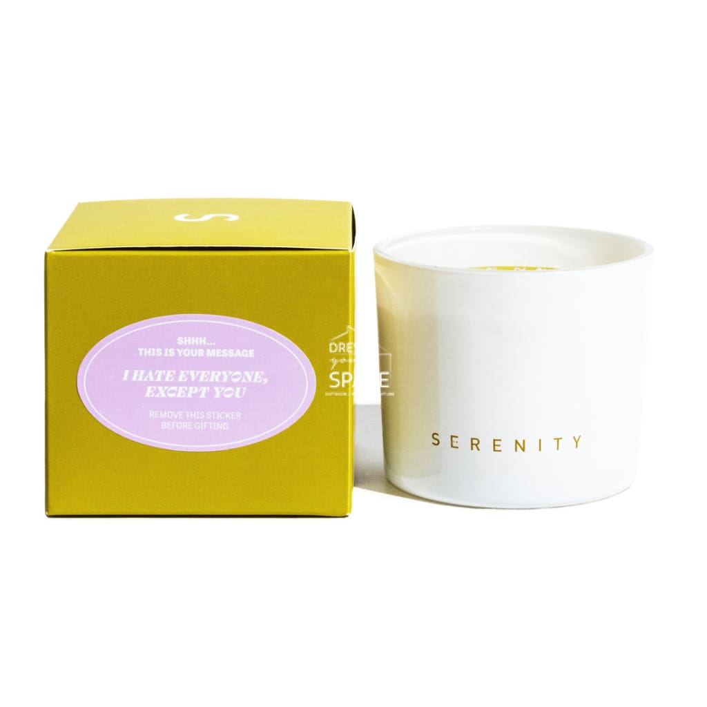 Hidden Message Candle - Waterlily & Moss - Candle - Serenity Candles