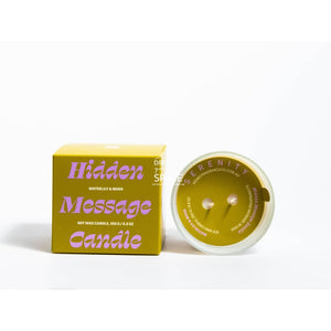 Hidden Message Candle - Waterlily & Moss - Candle - Serenity Candles