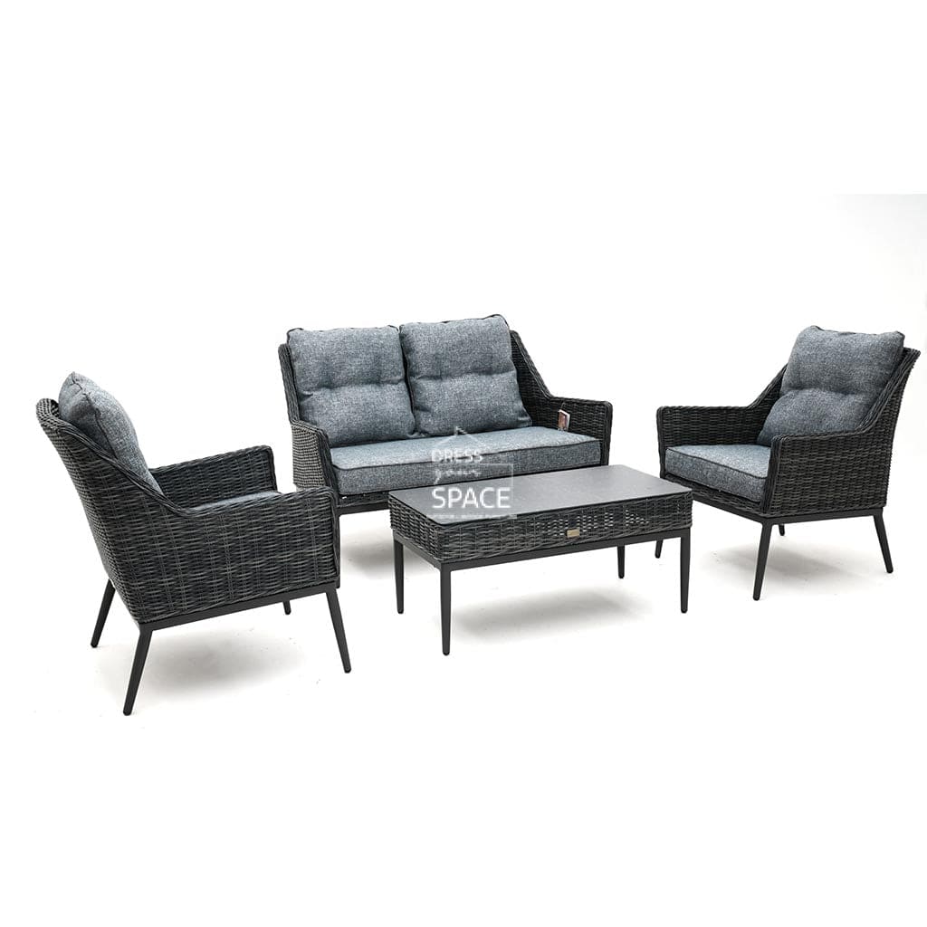 Highlander 4 Piece Lounge - Castle Grey Outdoor Set DYS