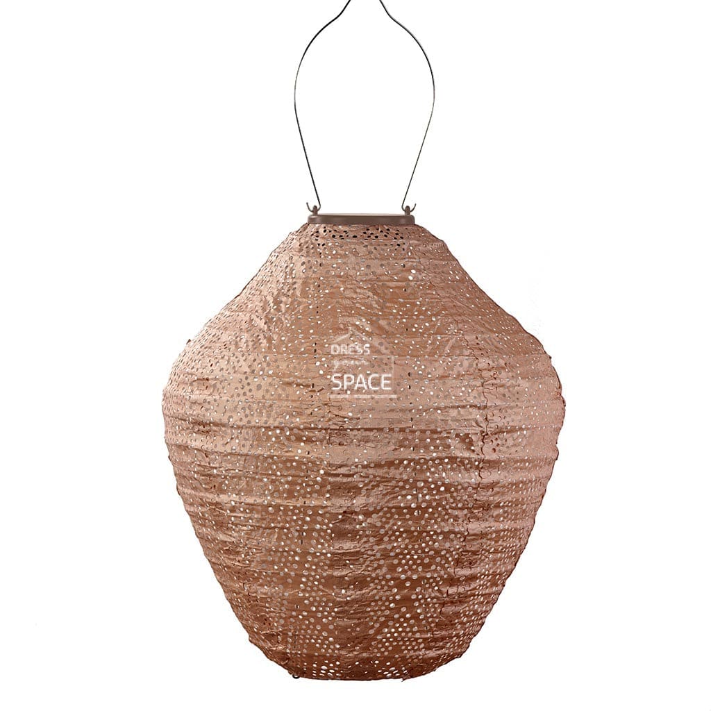 Ikat Jar 30 - Pink Solar Lantern Outdoor Lighting Lumiz