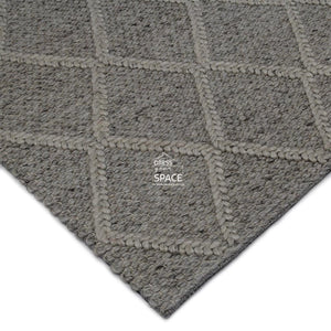 Ivy Wool/Viscose Rug - Fog/Cream - Indoor Rug - Bayliss Rugs