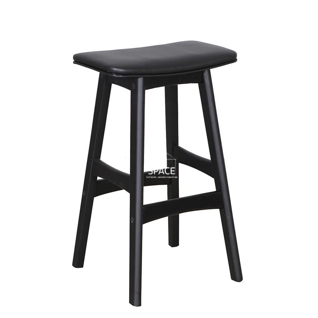 Jackie Stool - Black/Black PU - Indoor Counter Stool - DYS Indoor
