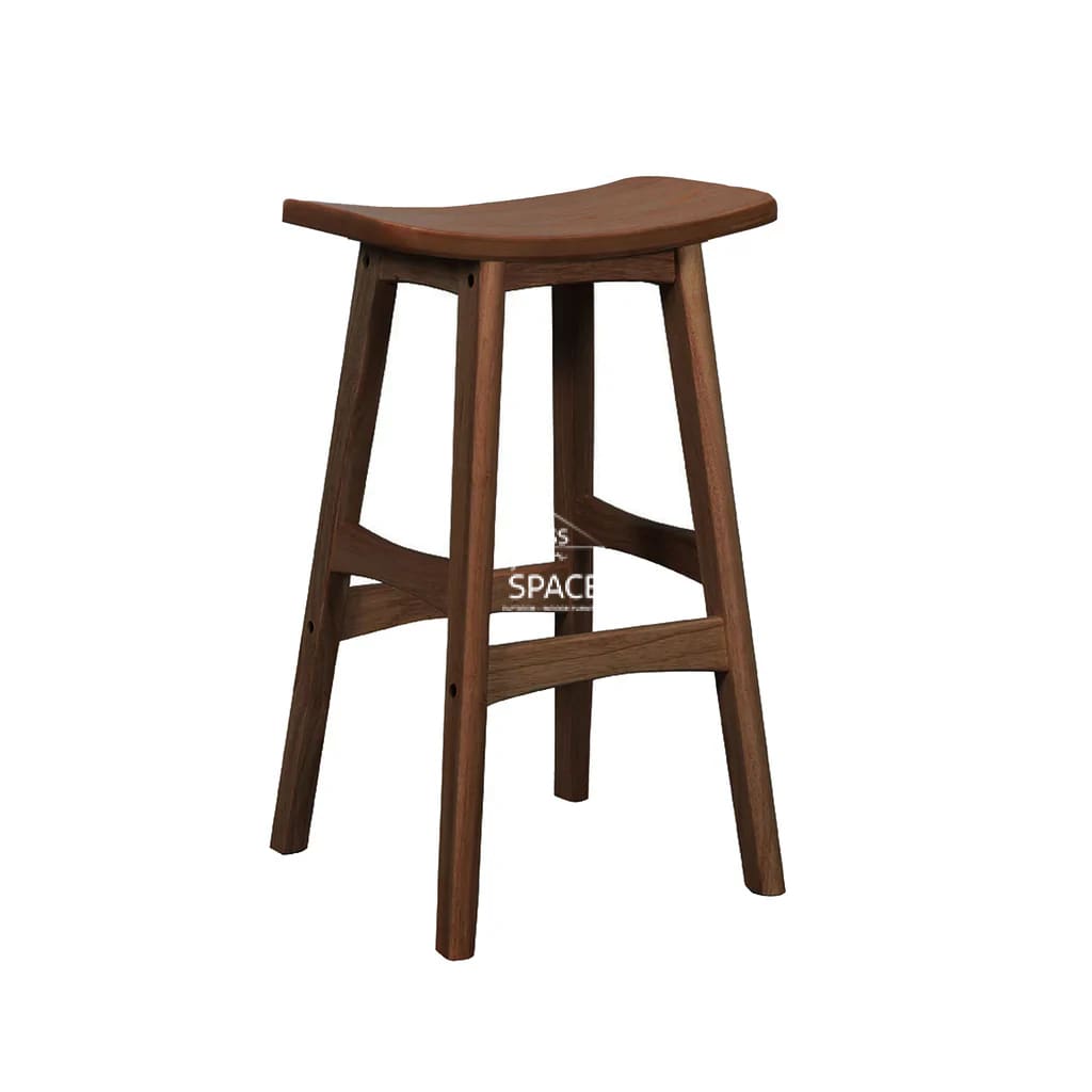 Jackie Counter Stool - Light Walnut Frame / Light Walnut Veneer Seat - Indoor Counter Stool - DYS Indoor