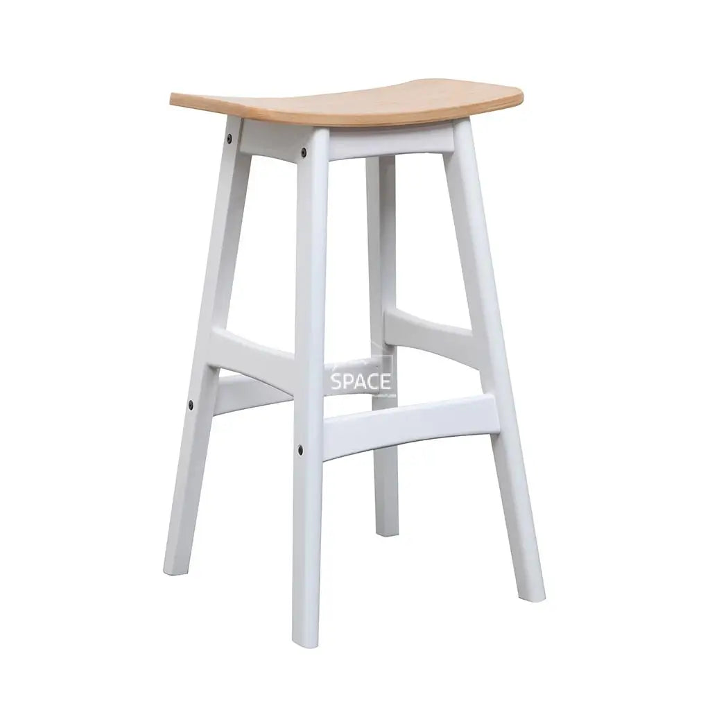 Jackie Stool - White/Natural Ash - Indoor Counter Stool - DYS Indoor