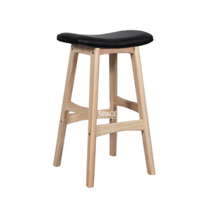 Jackie Stool - Natural/Black PU - Indoor Counter Stool - DYS Indoor