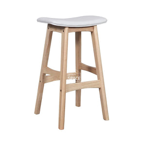 Jackie Stool - Natural/White PU - Indoor Counter Stool - DYS Indoor