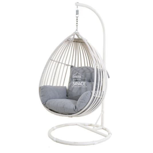 Jackson Egg Chair - Ivory - Outdoor Hanging Pod - DYS Outdoor