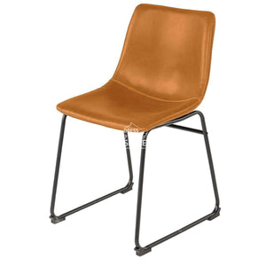 Karla Chair - Tan PU - Indoor Dining Chair - DYS Indoor