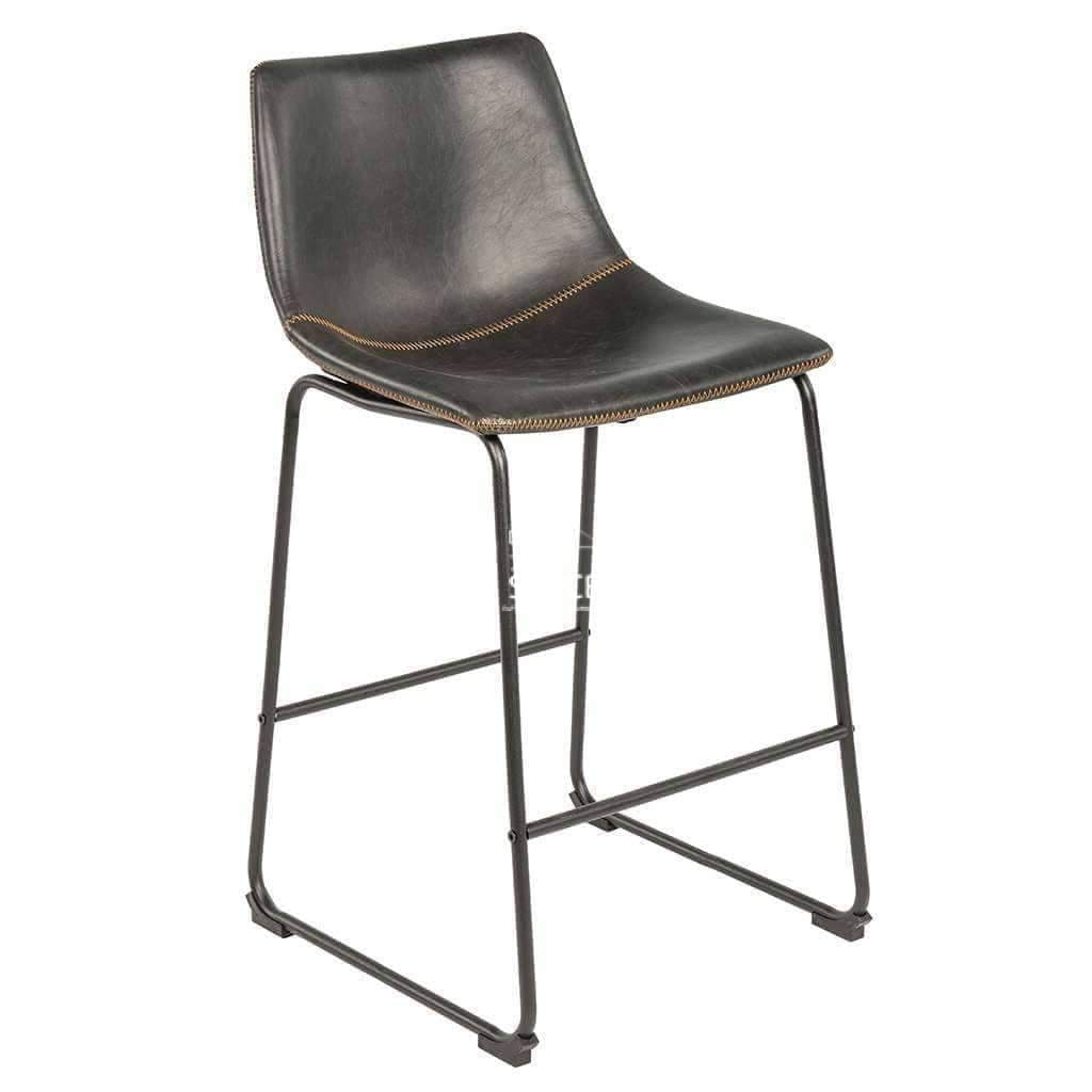 Karla Stool - Black Vintage PU - Indoor Counter Stool - DYS Indoor