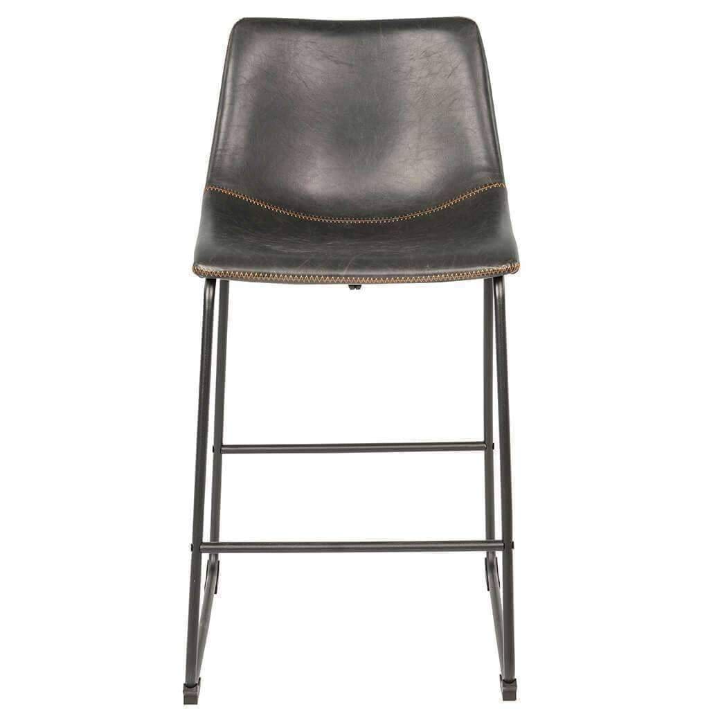Karla Stool - Black Vintage PU - Indoor Counter Stool - DYS Indoor