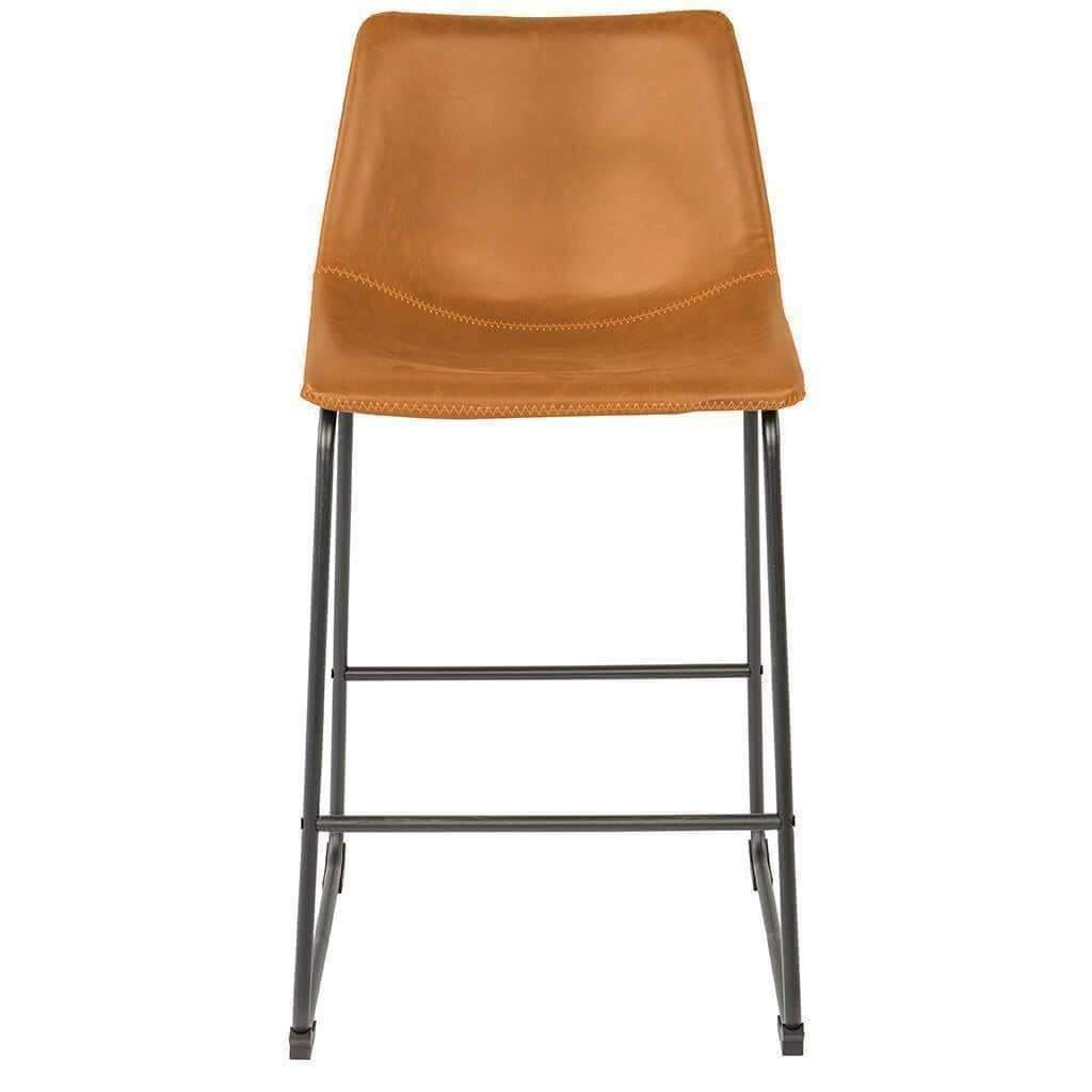 Karla Stool - Tan Vintage PU - Indoor Counter Stool - DYS Indoor