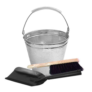 Kay Ash Bucket & Brush Set - Ash Bucket Kit - DYS Fireplace Accessories