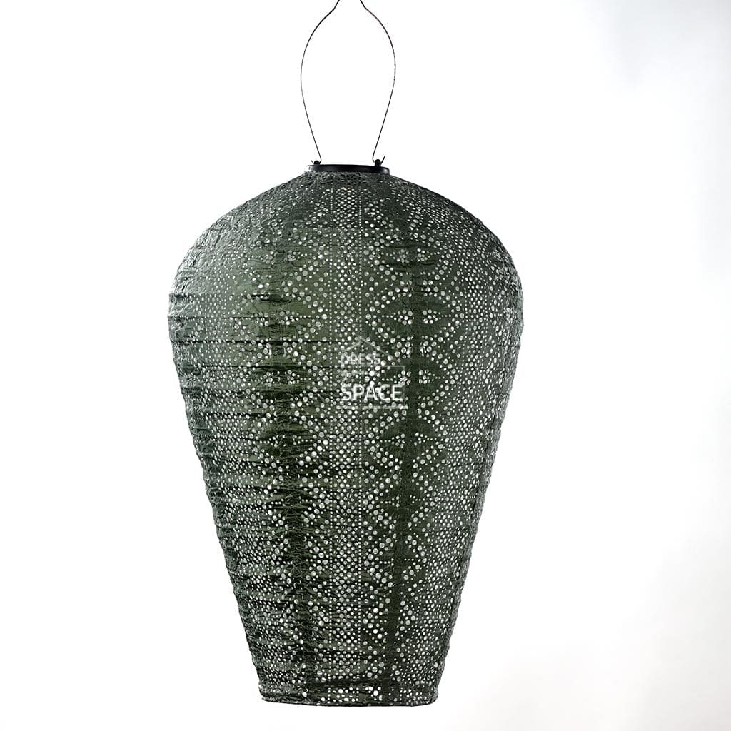 Lace Balloon XL - Sage Green Solar Lantern Outdoor Lighting Lumiz