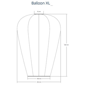 Lace Balloon XL - Sage Green Solar Lantern Outdoor Lighting Lumiz
