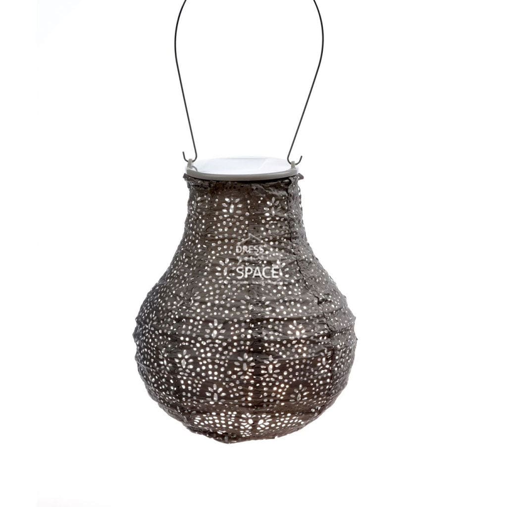 Lace Bulb 16 - Taupe Solar Lantern Outdoor Lighting Lumiz